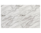 Vance White-Gray Faux Marble Fabric Seat Rectangular Dining Room Set - Ella Furniture