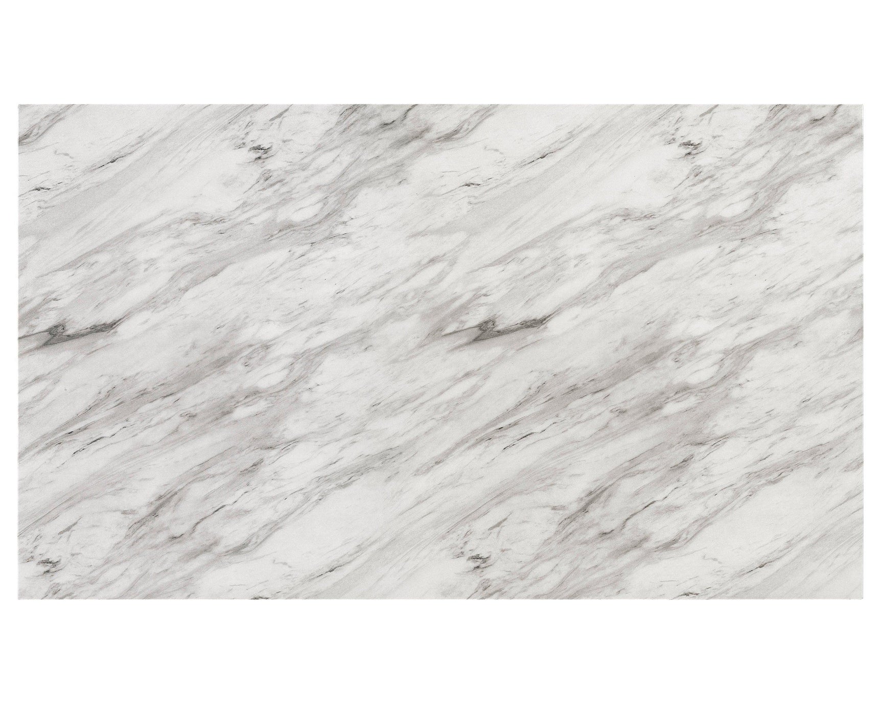 Vance White-Gray Faux Marble Fabric Seat Rectangular Dining Room Set - Ella Furniture