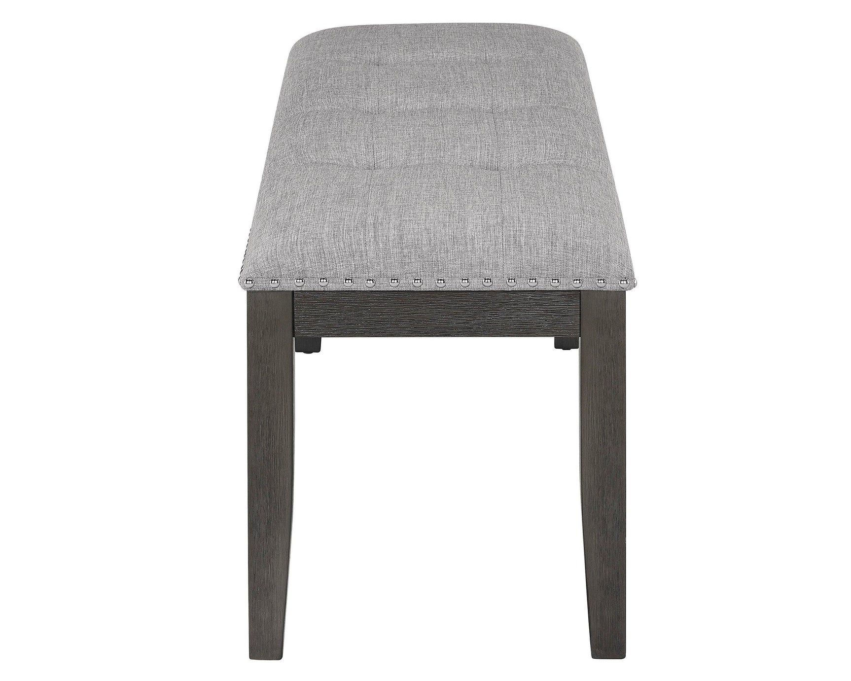 Vance White-Gray Faux Marble Fabric Seat Rectangular Dining Room Set - Ella Furniture