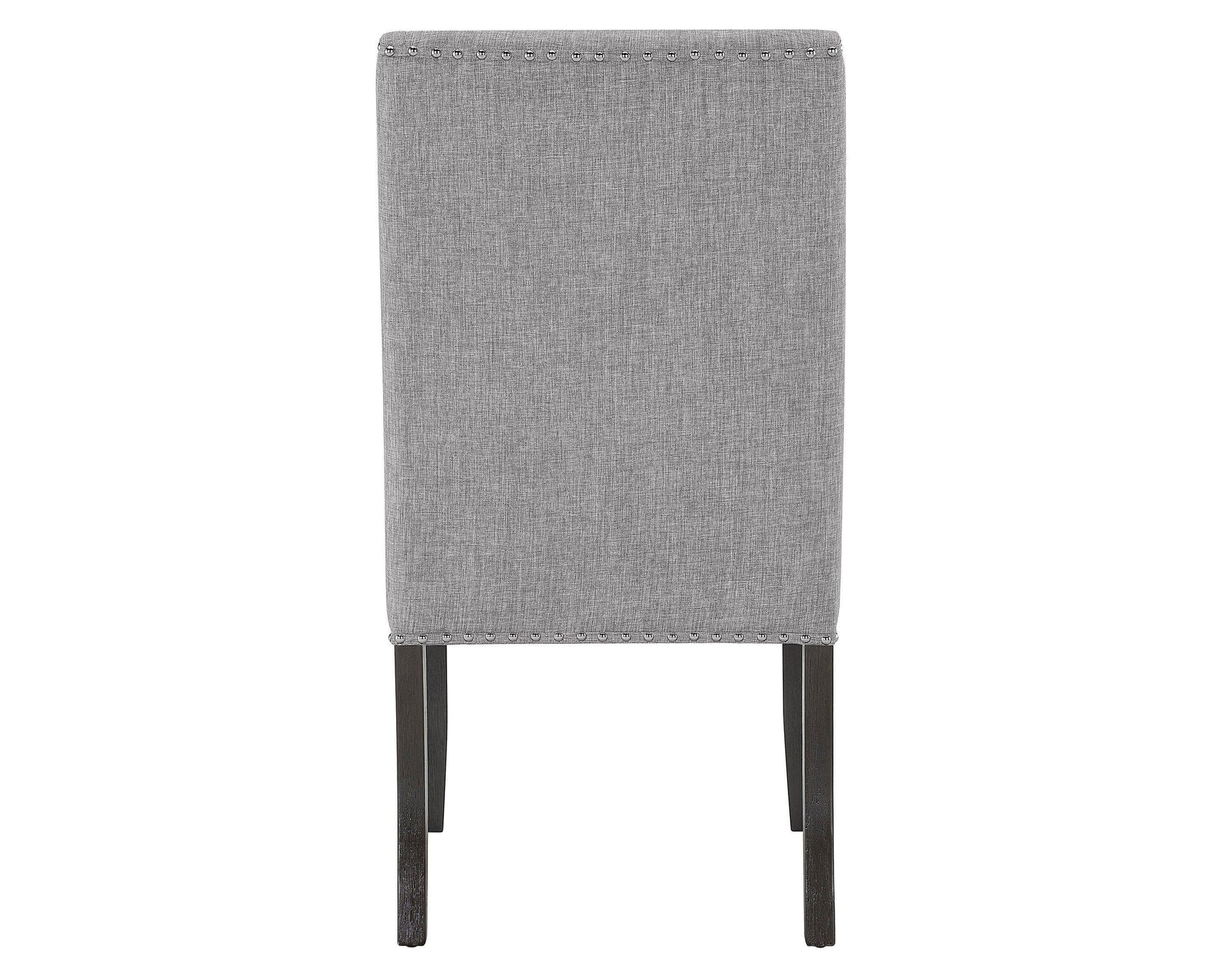 Vance White-Gray Faux Marble Fabric Seat Rectangular Dining Room Set - Ella Furniture