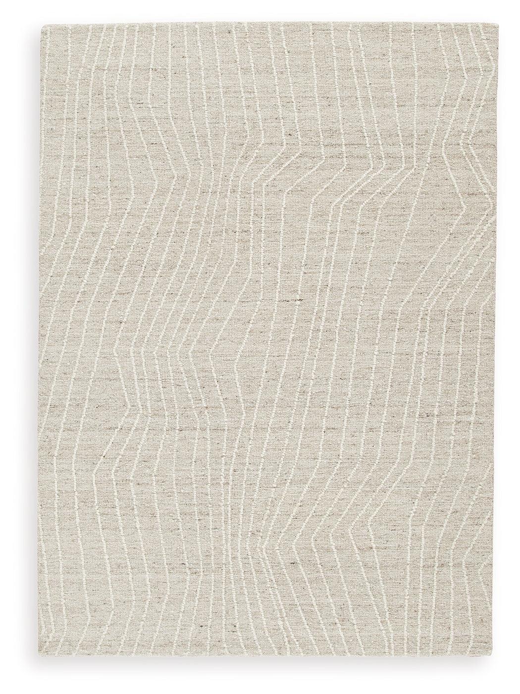 Varahill Gray/Ivory Medium Rug - Ella Furniture
