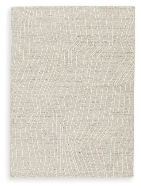 Varahill Gray/Ivory Medium Rug - Ella Furniture