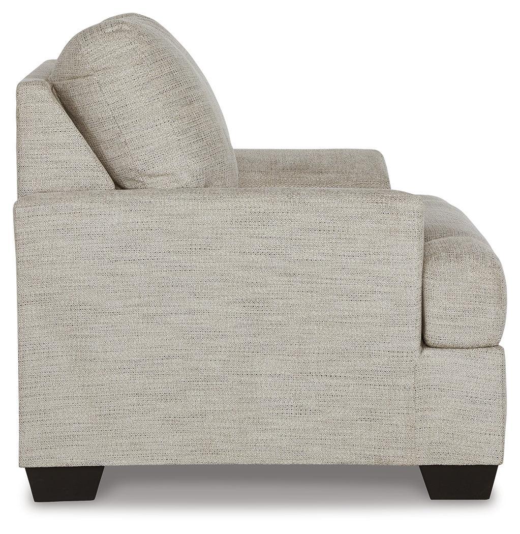 Vayda Pebble Chair And Ottoman - Ella Furniture