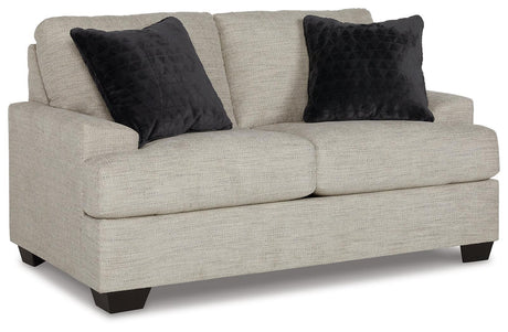 Vayda Pebble Sofa, Loveseat, Chair And Ottoman - Ella Furniture