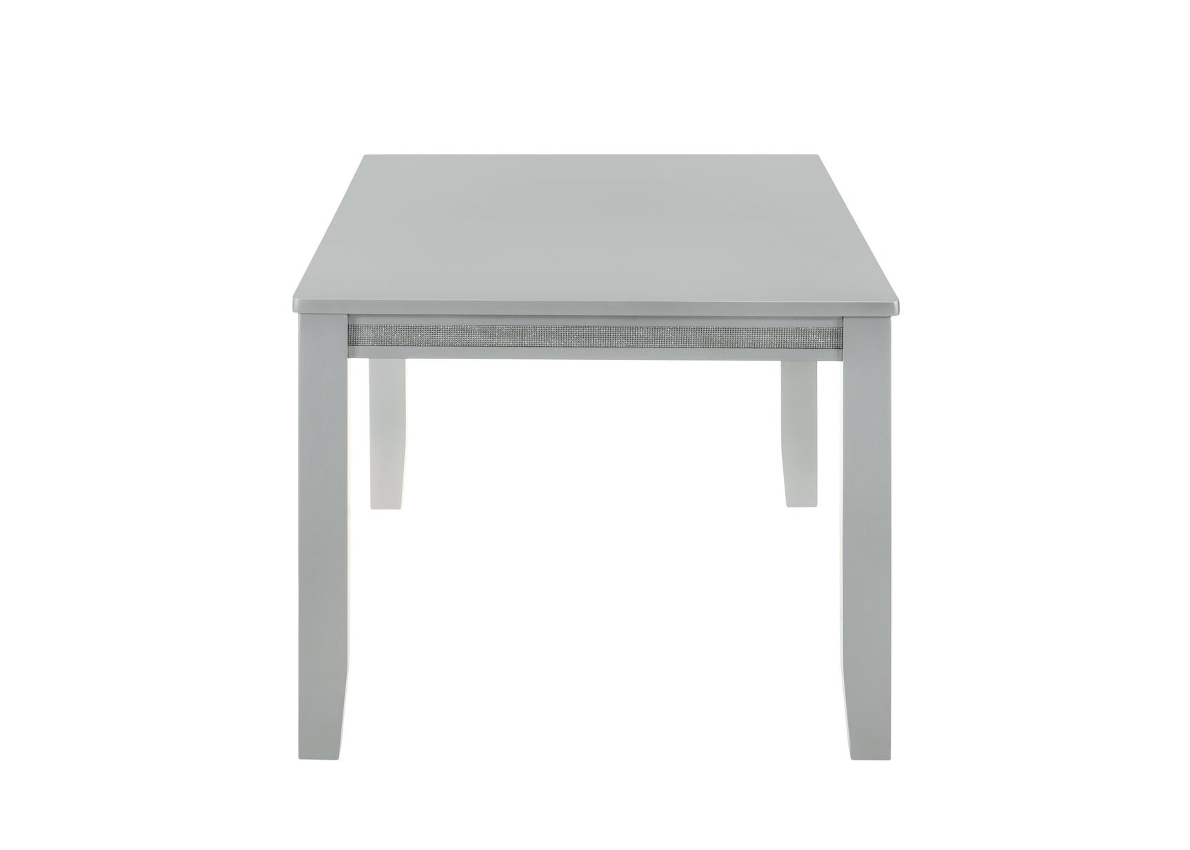 Vela Silver Glam Sleek And Modern Wood And Veneers Dining Room Set - Ella Furniture