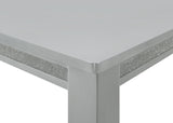 Vela Silver Glam Sleek And Modern Wood And Veneers Dining Room Set - Ella Furniture
