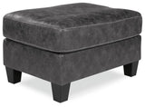 Venaldi Gunmetal Chair And Ottoman - Ella Furniture