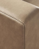 Veronella Sahara Leather 5-Piece Sectional with Chaise detail view