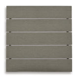 Visola Gray Outdoor Chair With End Table - Ella Furniture