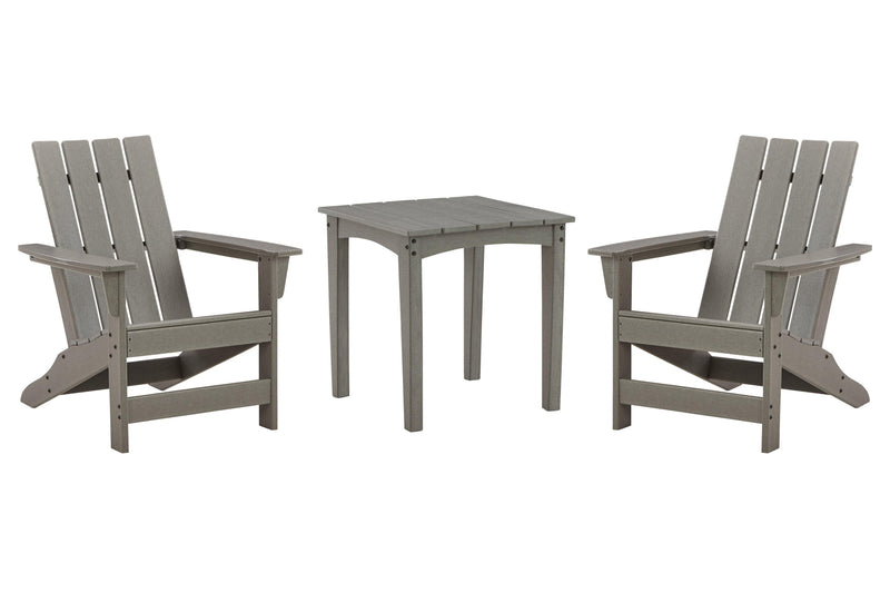 Visola Gray Outdoor Chair With End Table - Ella Furniture