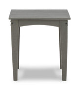 Visola Gray Outdoor Chair With End Table - Ella Furniture