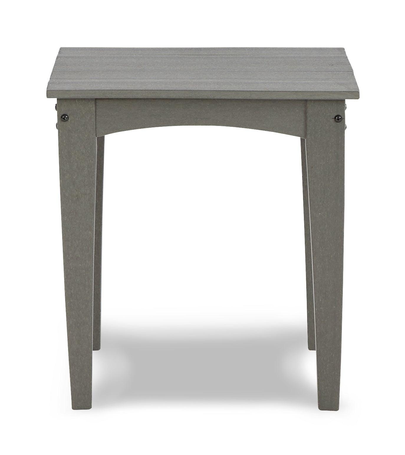 Visola Gray Outdoor Chair With End Table - Ella Furniture