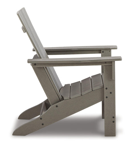 Visola Gray Outdoor Chair With End Table - Ella Furniture