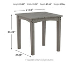 Visola Gray Outdoor Coffee Table With 2 End Tables - Ella Furniture