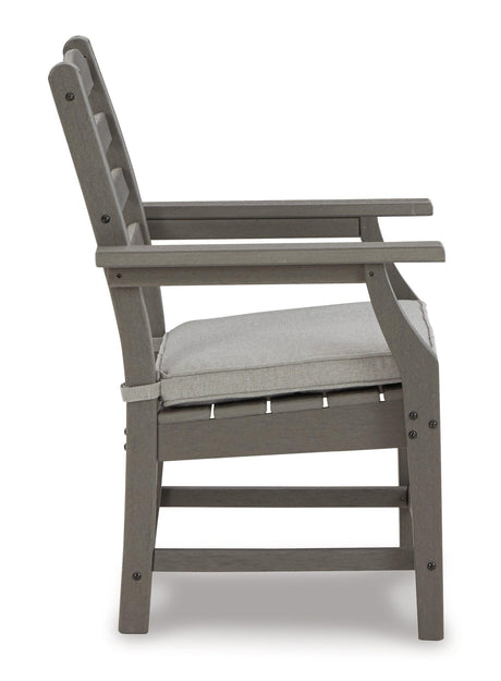 Visola Gray Outdoor Dining Table And 4 Chairs - Ella Furniture