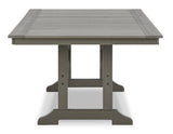 Visola Gray Outdoor Dining Table And 4 Chairs - Ella Furniture