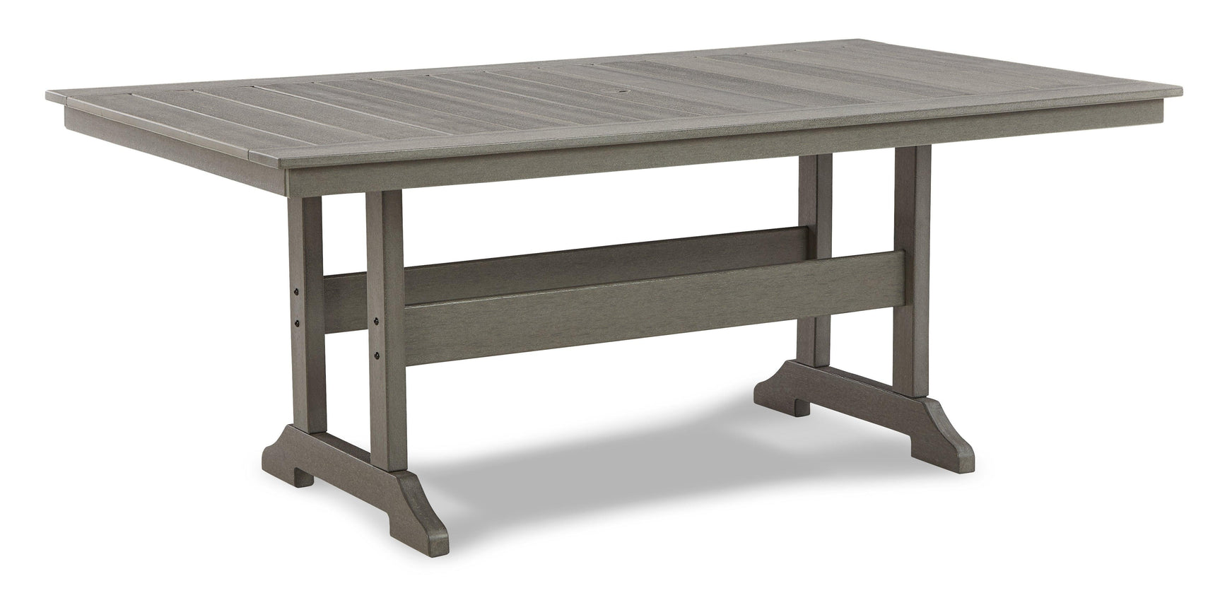 Visola Gray Outdoor Dining Table And 6 Chairs - Ella Furniture