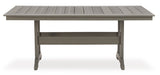 Visola Gray Outdoor Dining Table And 6 Chairs - Ella Furniture