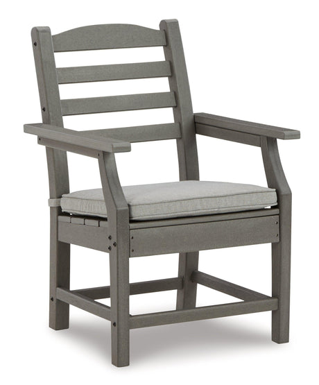 Visola Gray Outdoor Dining Table And 6 Chairs - Ella Furniture