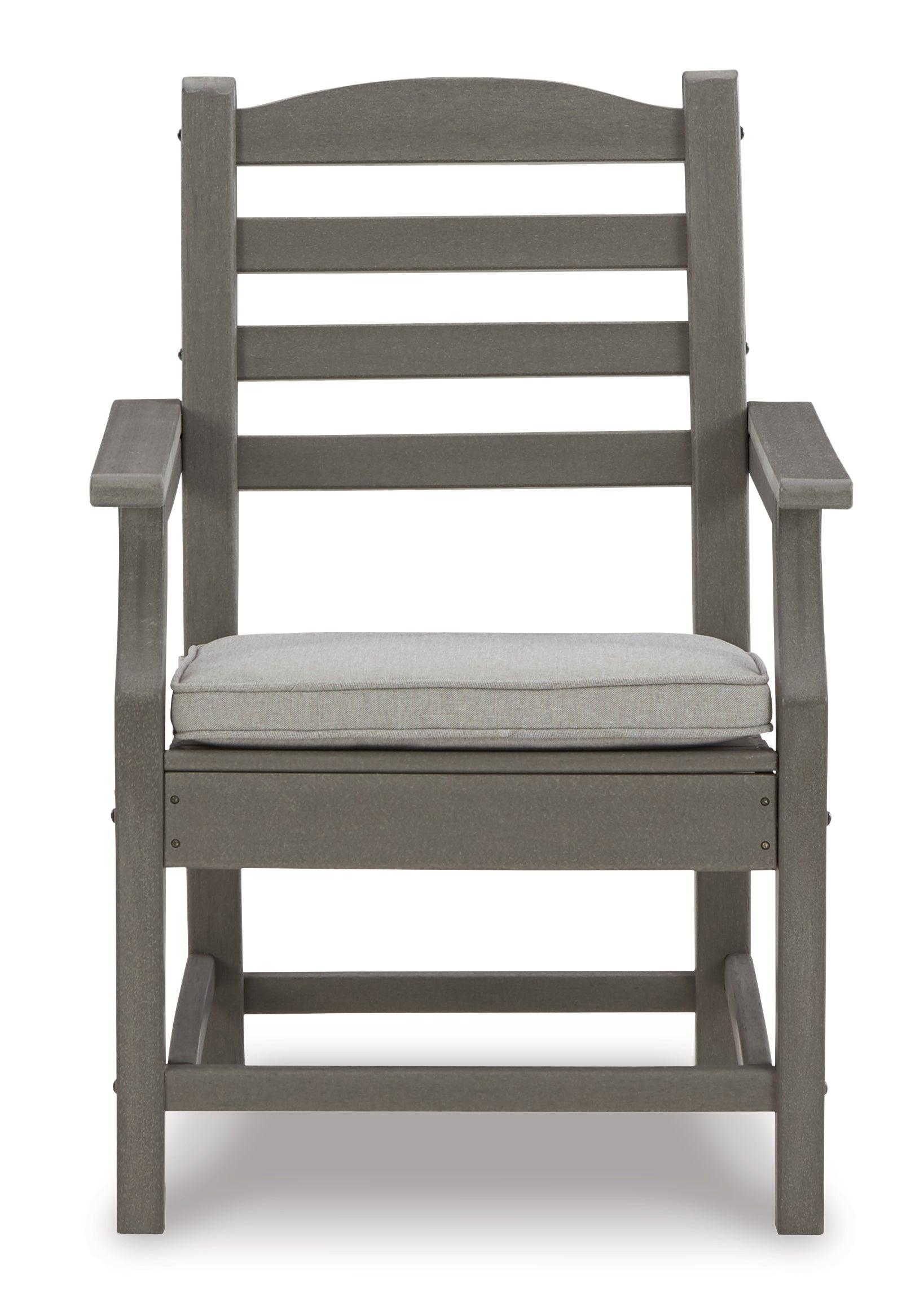 Visola Gray Outdoor Dining Table And 6 Chairs - Ella Furniture