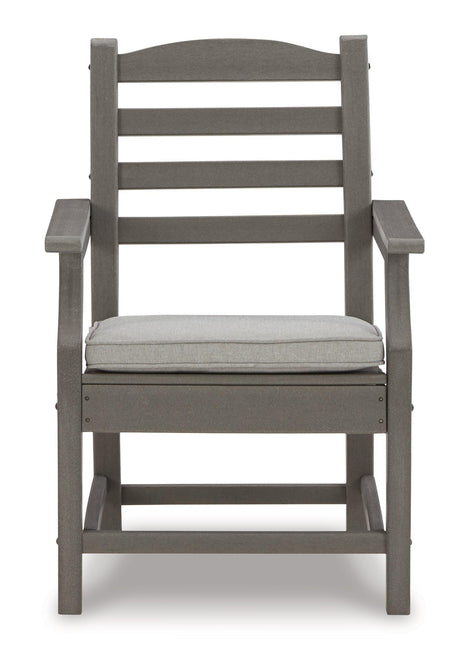Visola Gray Outdoor Dining Table And 6 Chairs - Ella Furniture