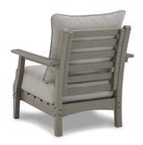 Visola Gray Outdoor Loveseat And 2 Chairs With Coffee Table - Ella Furniture