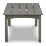 Visola Gray Outdoor Loveseat With Coffee Table - Ella Furniture