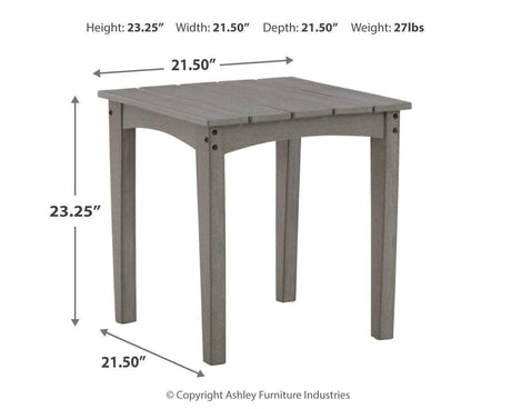 Visola Gray Outdoor Sofa And 2 Lounge Chairs With Coffee Table And 2 End Tables - Ella Furniture