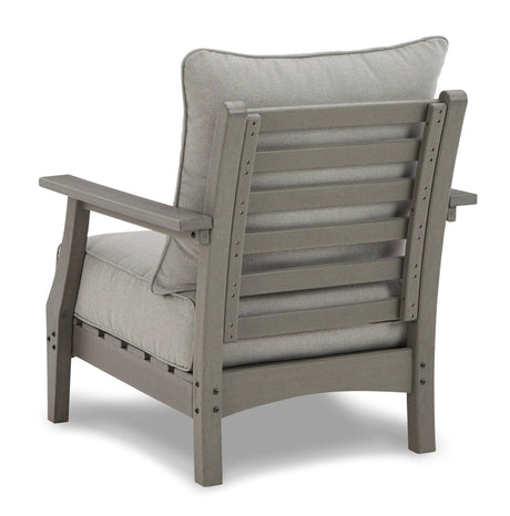 Visola Gray Outdoor Sofa And Loveseat With 2 Lounge Chairs And End Table - Ella Furniture