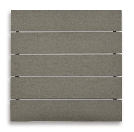 Visola Gray Outdoor Sofa And Loveseat With 2 Lounge Chairs And End Table - Ella Furniture