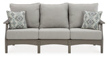 Visola Gray Outdoor Sofa And Loveseat With 2 Lounge Chairs And End Table - Ella Furniture