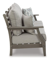 Visola Gray Outdoor Sofa And Loveseat With 2 Lounge Chairs And End Table - Ella Furniture