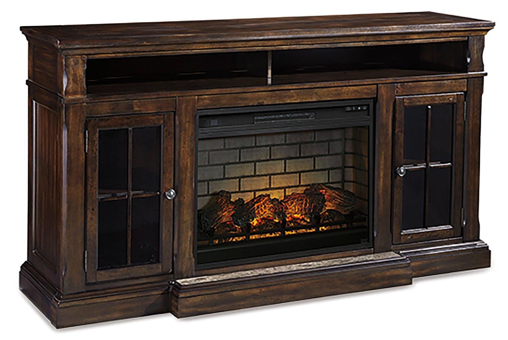 W701-88 Tv Stand W/fireplace 72"L - Ella Furniture