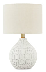 Wardmont White 2-Piece Table Lamp Set - Ella Furniture