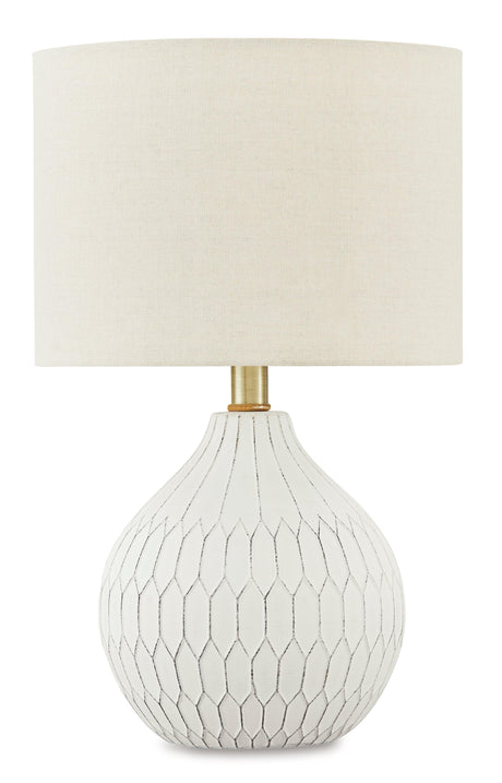 Wardmont White 2-Piece Table Lamp Set - Ella Furniture