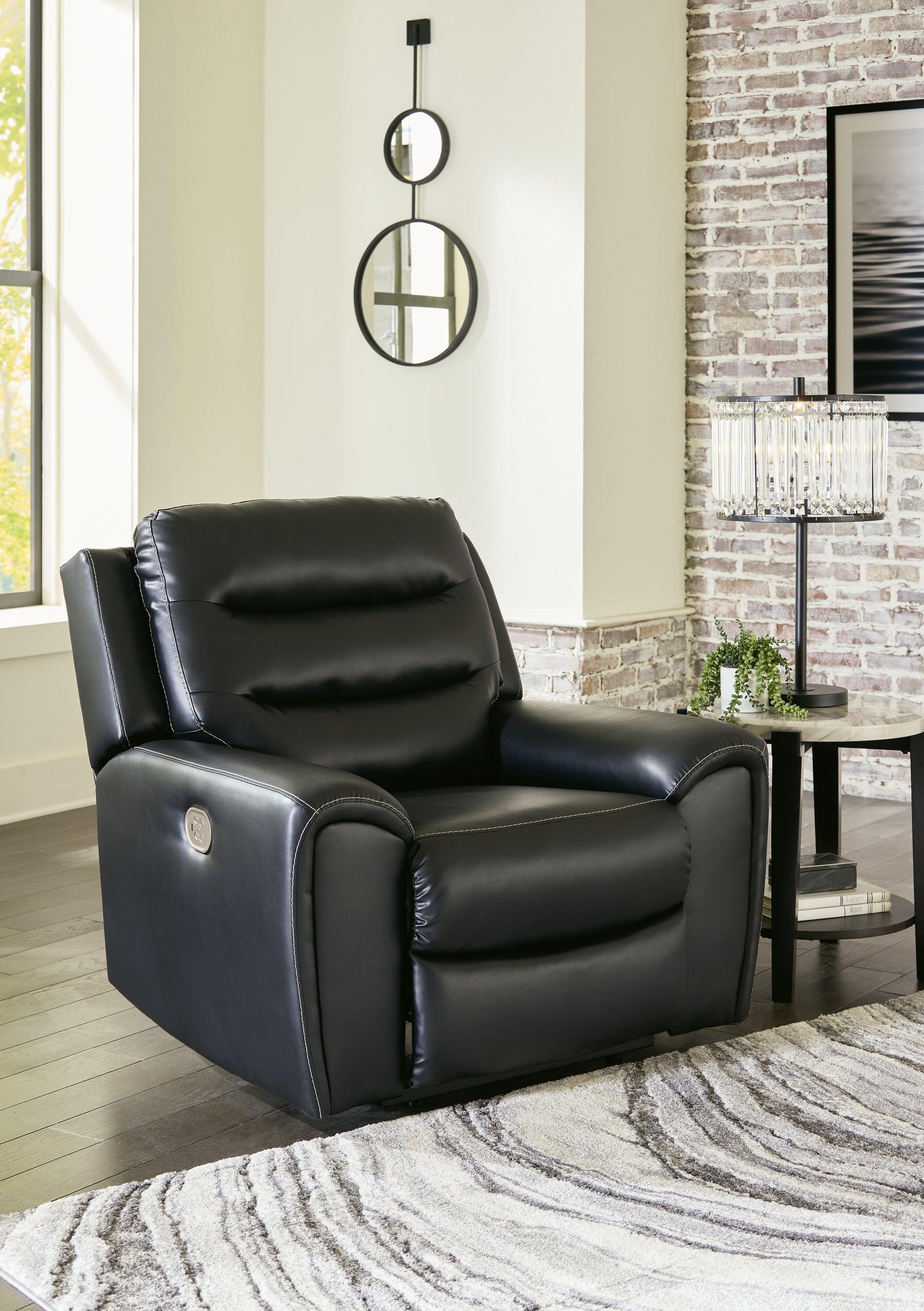 Warlin Black Sofa, Loveseat And Recliner - Ella Furniture