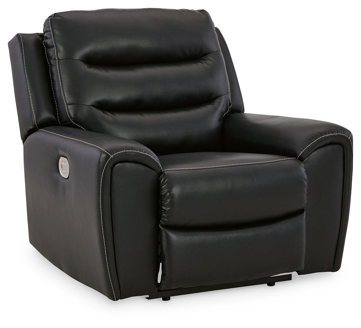 Warlin Black Sofa, Loveseat And Recliner - Ella Furniture