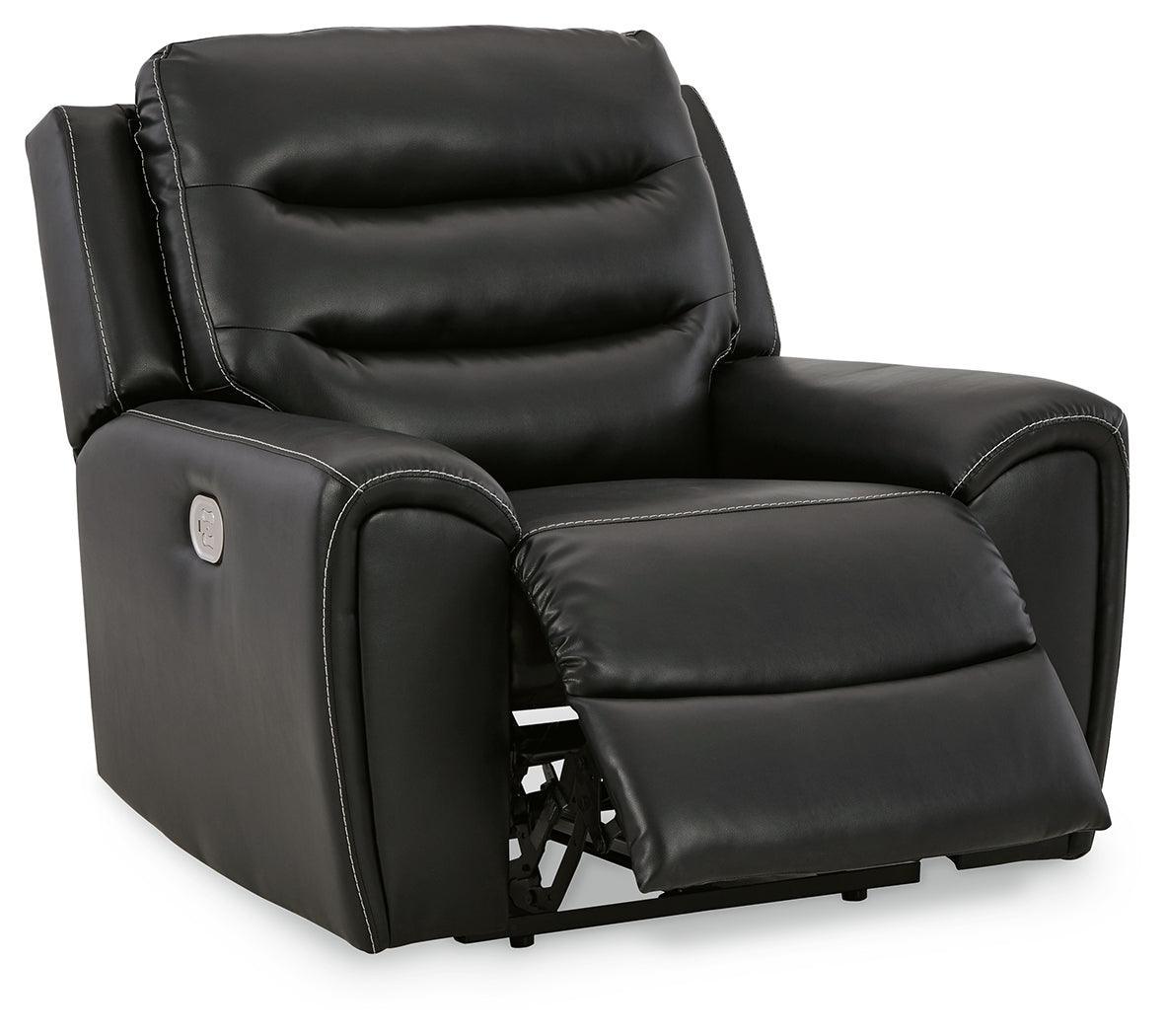 Warlin Black Sofa, Loveseat And Recliner - Ella Furniture