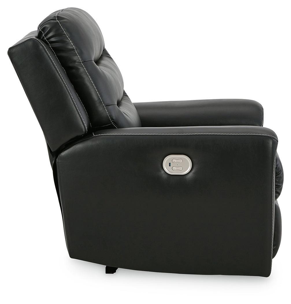 Warlin Black Sofa, Loveseat And Recliner - Ella Furniture