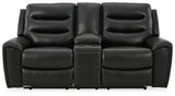 Warlin Black Sofa, Loveseat And Recliner - Ella Furniture