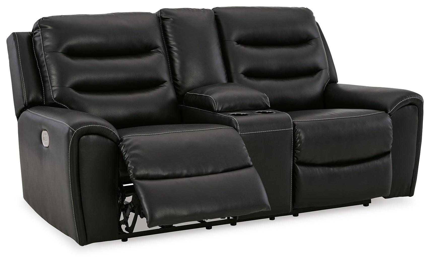 Warlin Black Sofa, Loveseat And Recliner - Ella Furniture