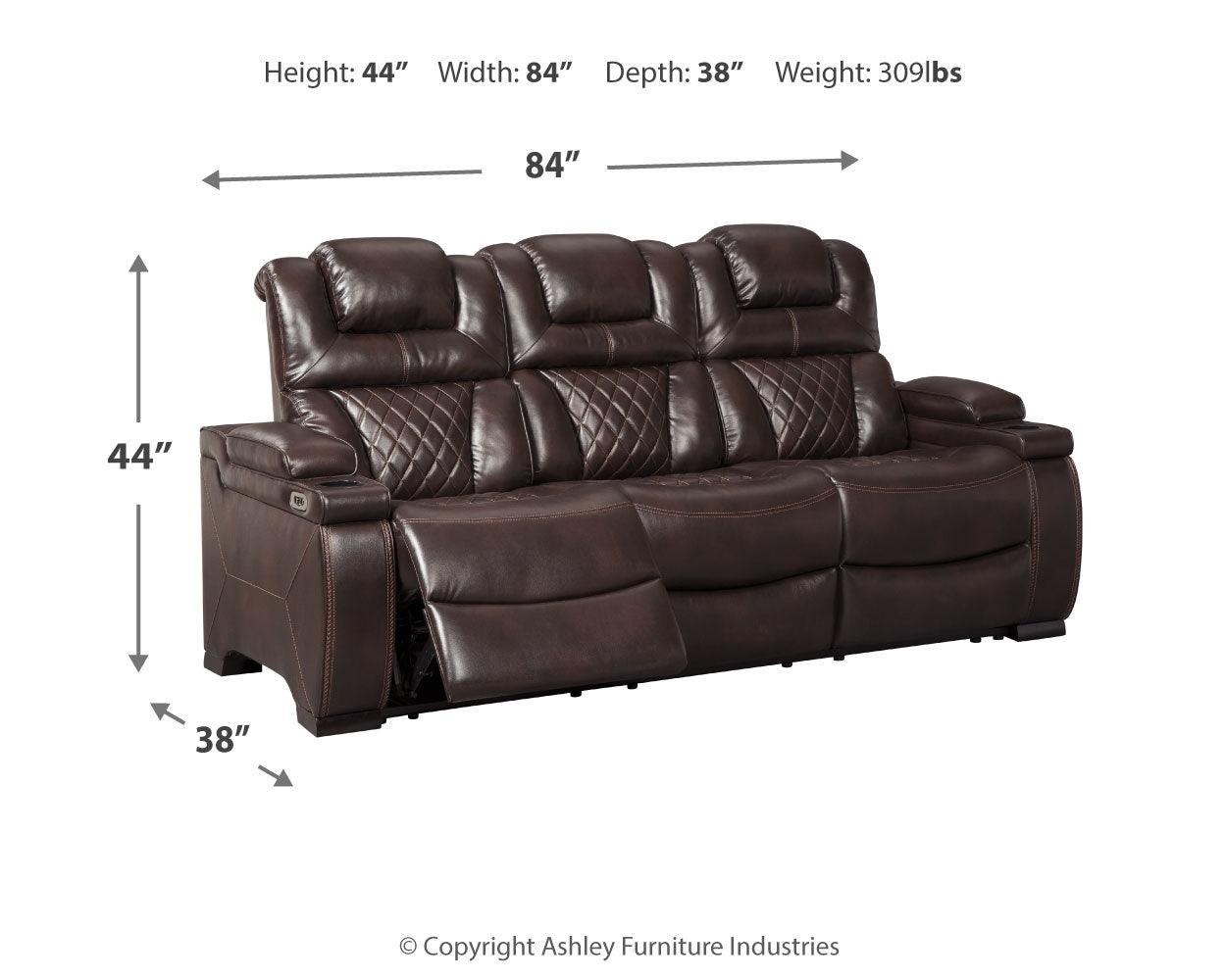 Warnerton Chocolate Sofa And Loveseat - Ella Furniture