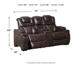 Warnerton Chocolate Sofa And Loveseat - Ella Furniture