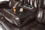 Warnerton Chocolate Sofa, Loveseat And Recliner - Ella Furniture