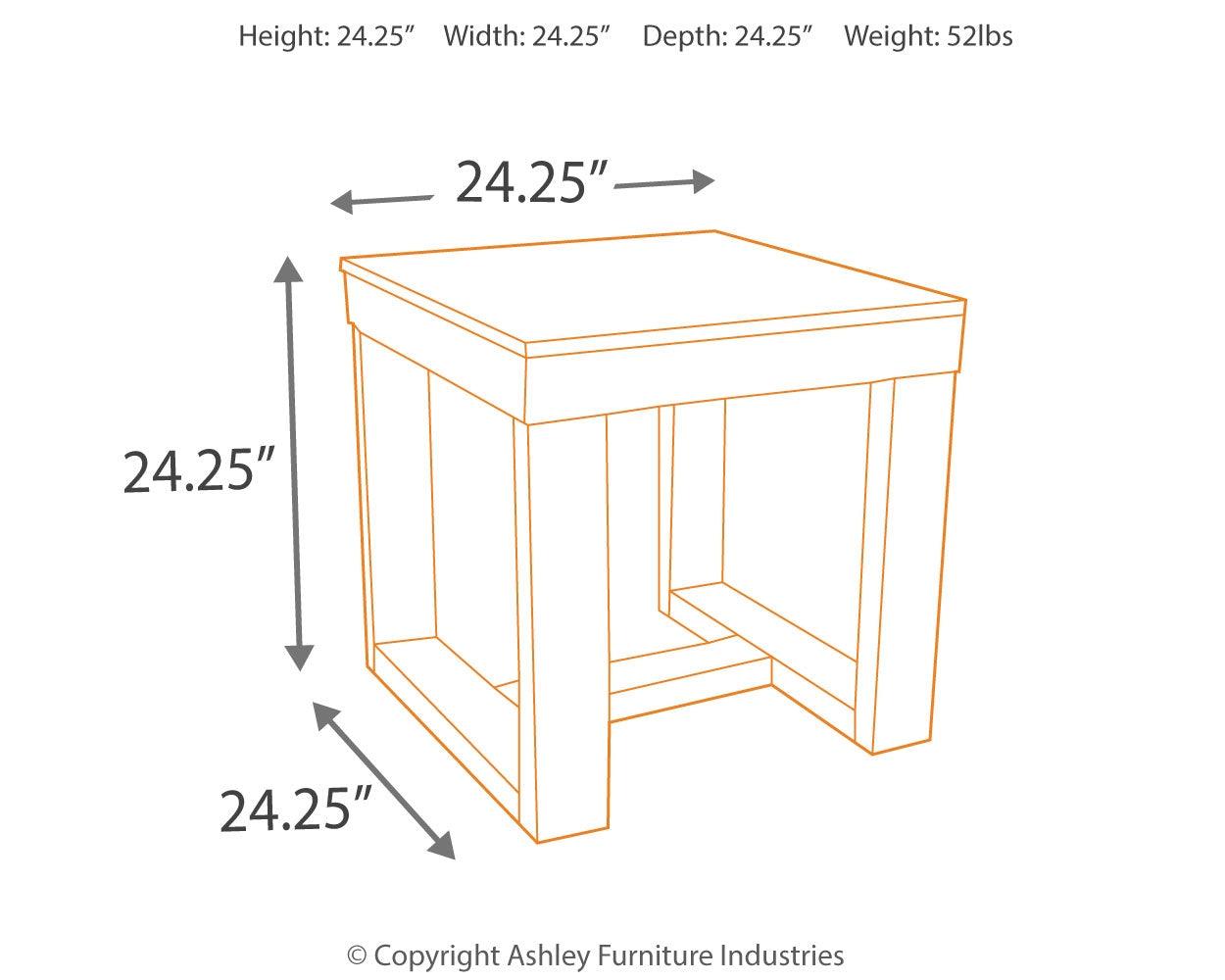 Watson Dark Brown 2 End Tables - Ella Furniture