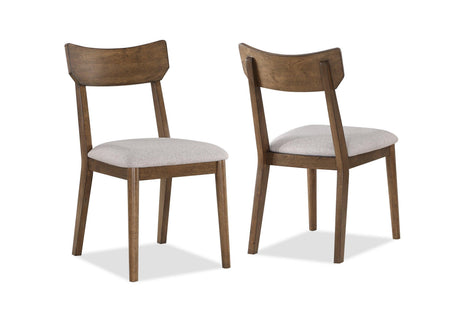 Weldon Brown Finish Retro Modern Wood Dining Room Set - Ella Furniture