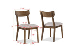 Weldon Brown Finish Retro Modern Wood Dining Room Set - Ella Furniture