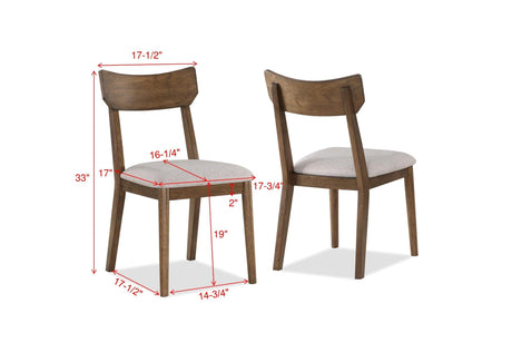 Weldon Brown Finish Retro Modern Wood Dining Room Set - Ella Furniture