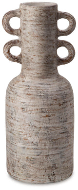 Wellbridge Distressed White Vase - Ella Furniture