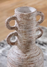 Wellbridge Distressed White Vase - Ella Furniture